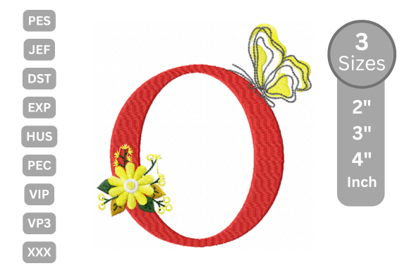 Butterfly Bloom Alphabet - O: A Festive Touch