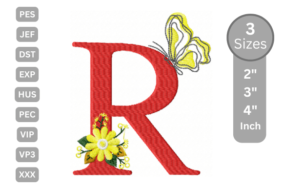Butterfly Bloom Alphabet - R: A Stylish Monogram