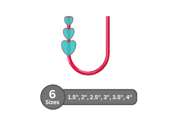 Candy Heart Alphabet -U: A Seasonal Embroidery Review