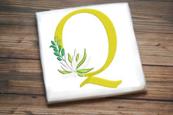 Q Letter Decorative Greenery Alphabet Monogram Review