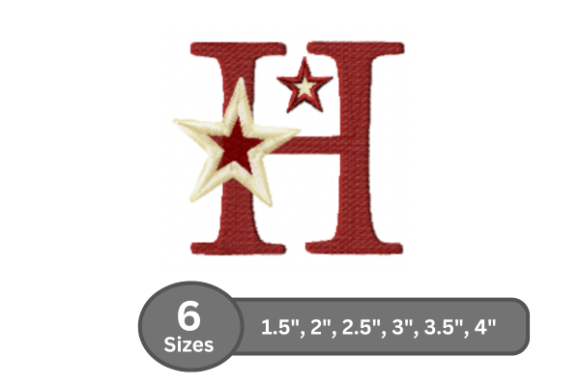 Star Pop Alphabet - H: A Stylish Monogram Design