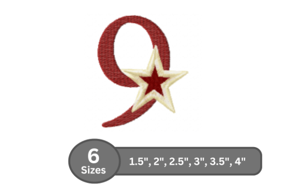 Star Pop Number -9: A Versatile Embroidery Design