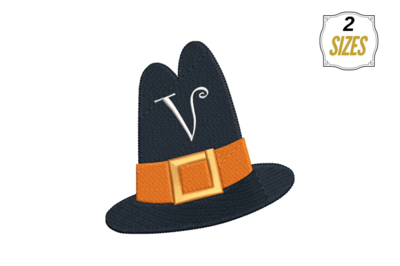 Stylish Letter V on Hat: A Versatile Embroidery Design