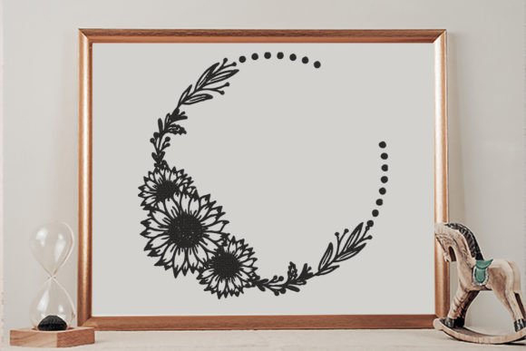 Sunflower Wreath Monogram Frame: A Business Design Review